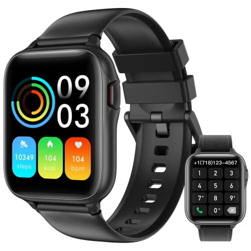 Parsonver Smartwatch Uomo, 1.7”HD Orologio Tracker Fitness con Risposta Chiamate Frequenza Cardiaca Monitoraggio Sonno, IP68 Impermeabili Smartwatch Compatible con Android e iPhone