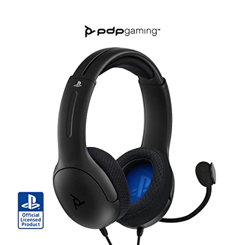 PDP Cuffie Stereo LVL40 per Playstation 4 & 5, Nero