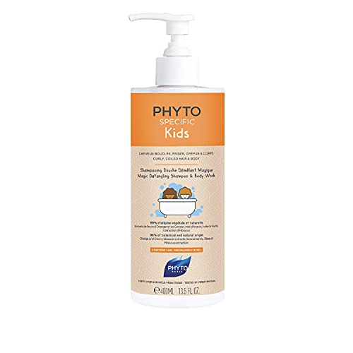 Phyto Phytospecific Kids Shampoo-Doccia Districante Magico per il Corpo e i Capelli dei Bambini, Formato da 400 ml