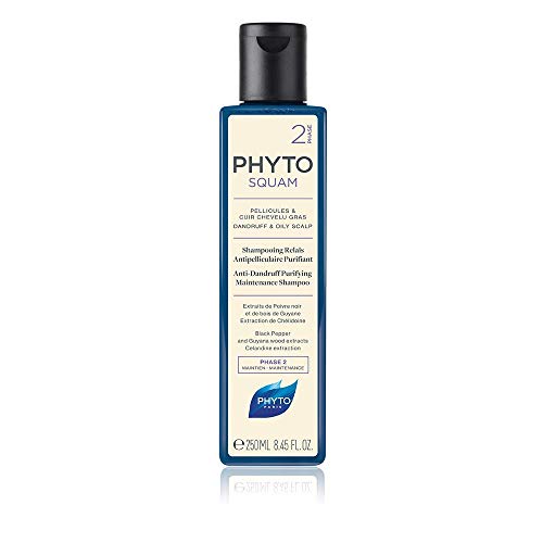 Phyto Phytosquam Shampoo Antiforfora Purificante, Ottimale per Forfora e Cuoio Capelluto Grasso - 250 ml