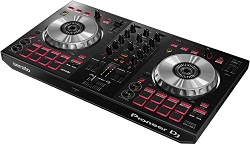 Pioneer DJ – Controller DJ a 2 canali per Serato DJ Lite – Mixer – Accessorio per DJ – Pad Scratch – Due grandi Piatti in Alluminio