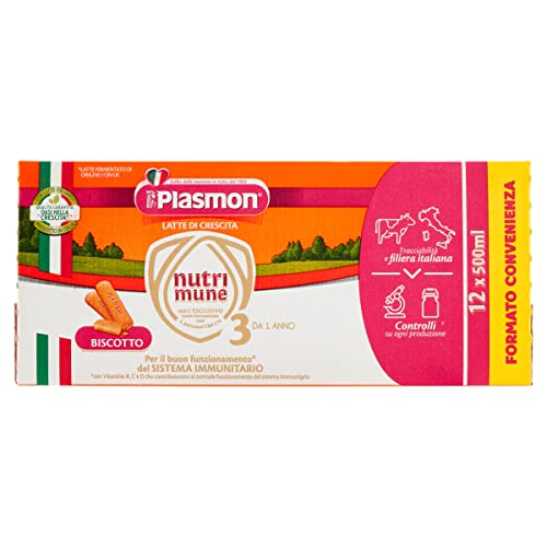Plasmon Nutri-Mune 3 Biscotto Liquido 12x500ml...