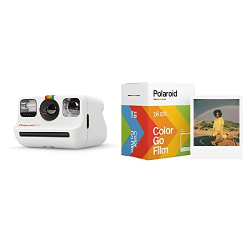 Polaroid 9035 Fotocamera istantanea Bianco & 6017 Go Instant Film confezione doppia
