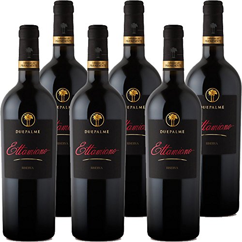 Primitivo di Manduria DOC Ettamiano | Cantina due Palme | Confezione 6 Bottiglie da 75 Cl | I Vini della Puglia | Idea Regalo