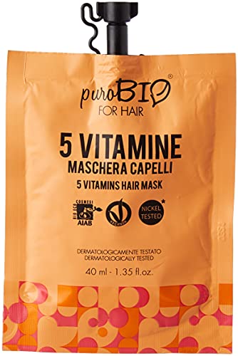 PUROBIO Maschera per Capelli Alle 5 Vitamine - 40 ml