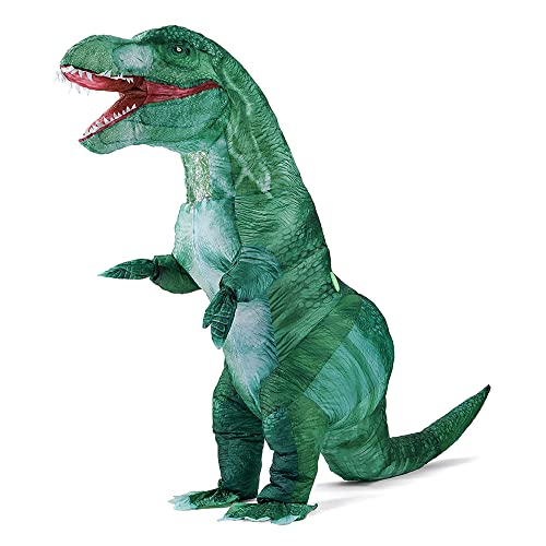 Rafalacy Costume da dinosauro gonfiabile per adulti Blow up T-rex Costume Halloween Partito Dino Cosplay Outfit