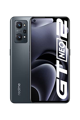 realme GT Neo 2 Smartphone, Processore Qualcomm Snapdragon 870 5G, Display AMOLED E4 120 Hz, Ricarica SuperDart da 65W, Tripla Fotocamera da 64MP, Dual Sim, NFC, 12GB+256GB, Nero NEO