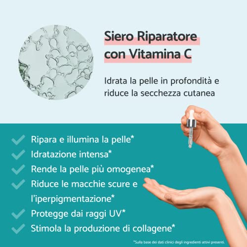 Remescar - Siero Riparatore all Acido Ialuronico e Vitamina C - Tec...