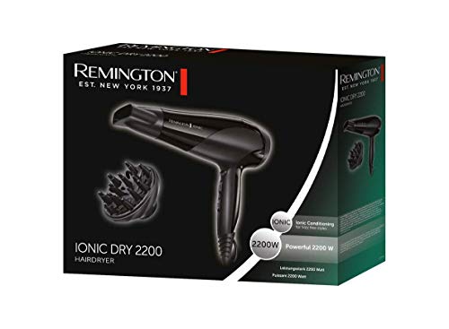 Remington Asciugacapelli Professionale con Ioni, Phon Ionic Dry 220...