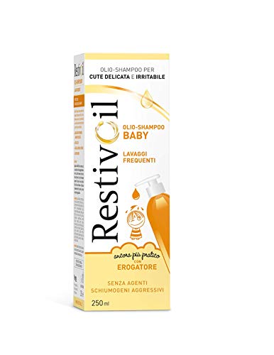 RestivOil Baby Detergente Delicato per Bambini, Olio Fisiologico con Azione Protettiva e Anti Irritante, per la Pelle Sensibile e Delicata dei Bambini, 250 ml