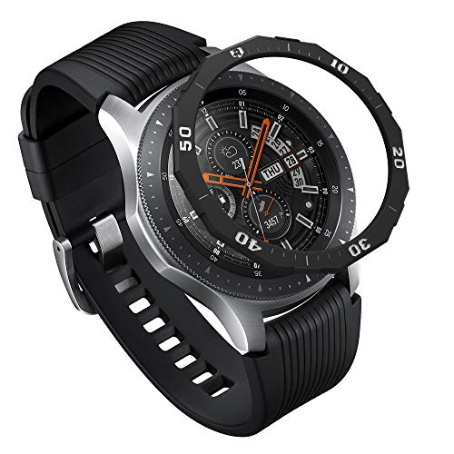 Ringke Bezel Styling Compatibile con Cover Samsung Galaxy Watch 46mm, Gear S3 Frontier & Classic Ghiera Anti Graffio Acciaio Inossidabile Adesiva Accessorio - GW-46-46