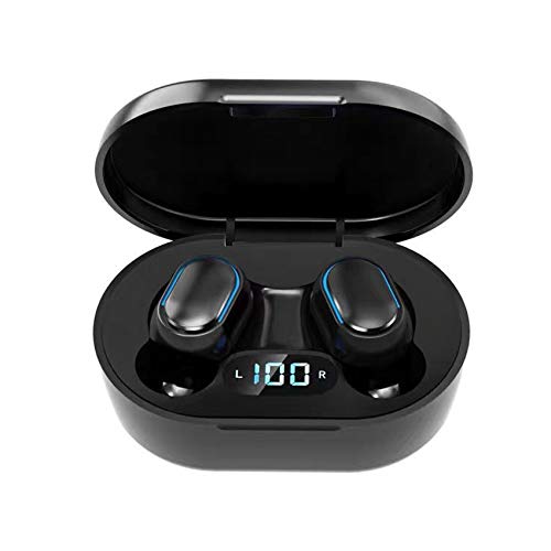 Rpanle Auricolari Bluetooth 5.0 Senza Fili, Ear-in Cuffie con Display LCD Custodia di Ricarica Portatile, Ipx7 Impermeabile, Mic-Incorporato, per Correre, Andare in Bicicletta