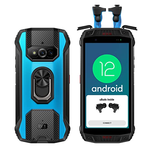 Rugged Smartphone Android 12, Ulefone Armor 15 con auricolari TWS Telefono Robusto 4G (2022), Octa-Core 6GB+128GB SD-256GB, 6600mAh, 5,45 Pollici HD+, 16MP+13MP+12MP, 2.4G 5G Wifi, NFC OTG GPS-Blu