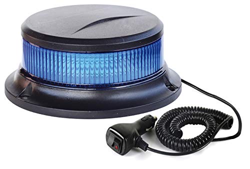 Ryme Automotive - Rotativo LED Blu Omologato R65 Segnalazione Avviso stradale, veicoli prioritari, ambulanze, polizia, corpi statali, ECE R65