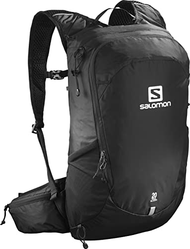 Salomon Trailblazer 20 Zaino per Trekking Unisex, Perfetto per Corsa, Escursionismo e Ciclismo, Nero Black, Capienza Massima di 20 Litri