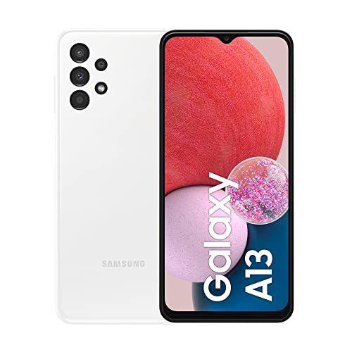 Samsung Galaxy A13 Smartphone Android, Display Infinity-V da 6.6 pollici¹, Android 12, 3GB RAM e 32 GB di Memoria interna espandibile², Batteria 5.000 mAh³, White [Versione italiana]