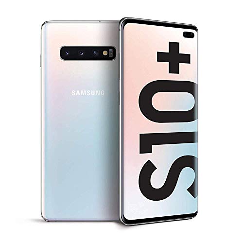 Samsung Galaxy S10+ Display 6.4 , 128 GB Espandibili, RAM 8 GB, Batteria 4100 mAh, 4G, Dual SIM Smartphone, Android 9 Pie [Versione Italiana], Bianco (Prism White) (Ricondizionato)