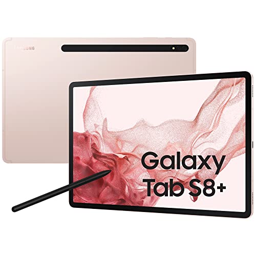 Samsung Galaxy Tab S8+ Tablet Android 12.4 Pollici Wi-Fi RAM 8 GB 256 GB Tablet Android 12 Pink Gold [Versione italiana] 2022
