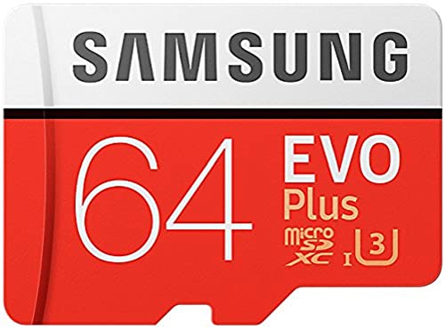 Samsung MB-MC64GA AMZ - EVO Plus Micro SDXC da 64 GB fino a 100 MB   s, scheda di memoria U3 classe 10 (incluso adattatore SD) [Vecchio Modello]