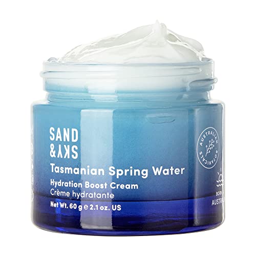 Sand & Sky - Crema viso super idratante a base di acqua sorgiva della Tasmania - idratante viso con acido ialuronico | formula leggera per tutti i tipi di pelle (60 ml)