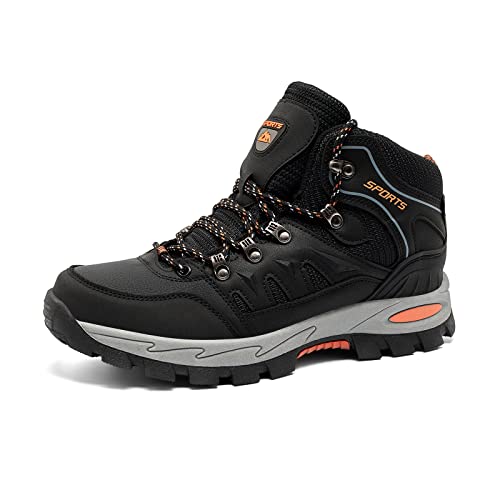 Scarpe Trekking Uomo Scarponi Stivali Scarponcini da Trekking Escursionismo Montagna Hiking Shoes Alti E Nero EU 44