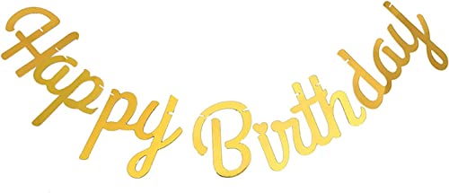 Happy Birthday Decorazioni DAZAKA Scritta Happy Birthday Bianca Festone Buon Compleanno Striscione Buon Compleanno Happy Birthday Striscione 