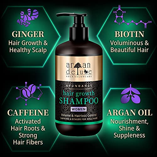 Shampoo Argan Deluxe per la crescita dei capelli in qualità profes...