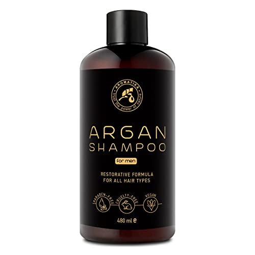 Shampoo Olio di Argan per Uomo 480ml - con Olio di Argan ed Estratt...