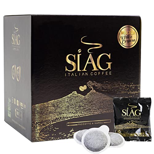Siag Caffè, Caffè in Cialde ESE 8 Grammi Monodose, Box da 150 Cialde 8 grammi (Miscela Oro Nero)