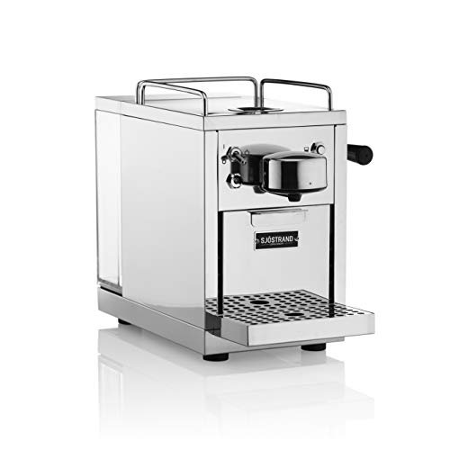 Sjöstrand macchina per caffè espresso a cialda capsula singola - Automatica in acciaio inossidabile elettrica compatibile con Nespresso