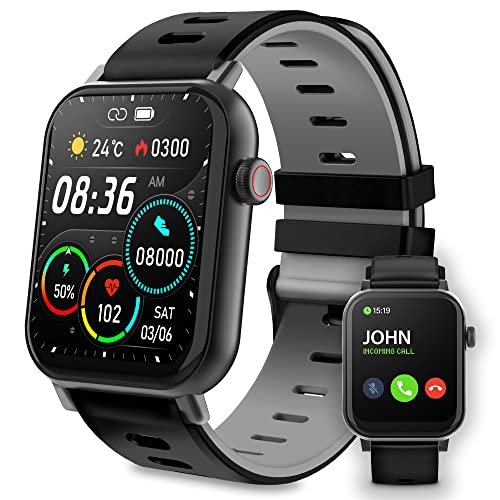 SMARTIX Smartwatch Uomo Donna orologio Fitness Schermo Touch 1,69 , funzione chiamata Bluetooth, bluetooth call, Cardiofrequenzimetro, Saturimetro (SPO2), Pressione sanguigna, Activity Tracker…
