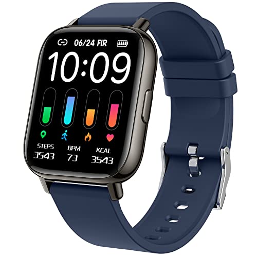 Smartwatch, Orologio Intelligente Uomo Donna 1,69   Touch Smart Watch, Sportivo Fitness Tracker con 24 Sportive, Impermeabil IP68, Contapassi Cardiofrequenzimetro Notifiche Messaggi, Monitor del Sonno