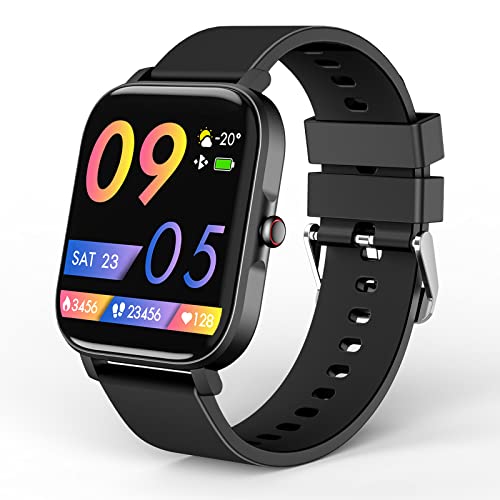 Smartwatch, Orologio Smartwatch Uomo Donna, 1.69   Orologio Fitness Tracker con Contapassi Sonno Cardiofrequenzimetro Cronometro, Impermeabil IP68, Notifiche Messaggi, Smart Watch per Android iOS