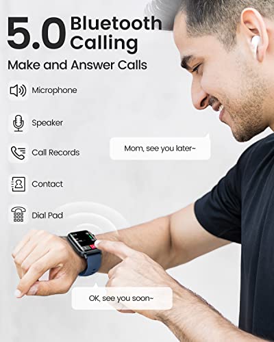 Smartwatch Uomo Chiamata Bluetooth e Risposta Vivavoce, Smart Watch...