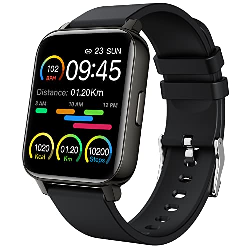 Smartwatch Uomo Donna, 1,69   Orologio Fitness Cardiofrequenzimetro da Polso Pressione Sanguigna, Contapassi Conta Calorie, Orologio Sportivo Cronometri Impermeabile IP67, Smart Watch per Android iOS