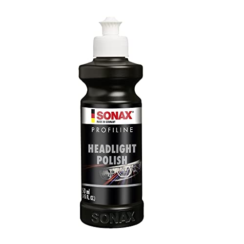 SONAX PROFILINE HeadlightPolish Pasta Abrasiva per Fari e Fanali, Elimina Ingiallimenti e Opacità, Aumentando la Sicurezza di Guida, 250 ml, Articolo Numero 02761410