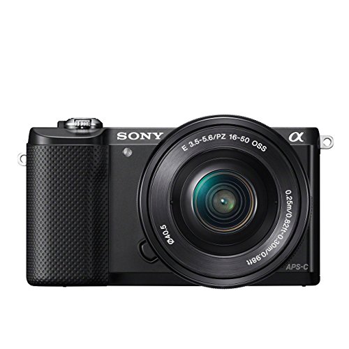Sony Alpha 5000L Fotocamera Digitale Compatta con Obiettivo Intercambiabile, Sensore APS-C, CMOS Exmor HD, 20,1 MP, Obiettivo da 16-50 mm Incluso, Nero