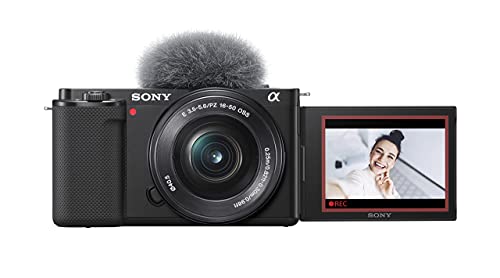 Sony Alpha Zv-E10, Kit Vlog Camera Ad Ottiche Intercambiabili E Obiettivo 16-50Mm, Aps-C, Nero