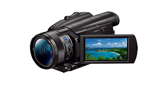 Sony FDR-AX700 Videocamera 4K HDR con Sensore CMOS Exmor RS Stacked da 1 , Fast Hybrid AF, Ottica Grandangolare Zeiss 29.0 mm, Zoom Ottico 12x, S-Log3 e HLG, Nero
