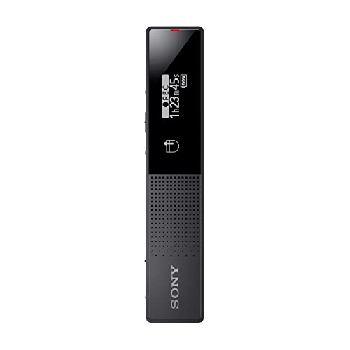 Sony ICD-TX660 - Registratore Vocale Digitale con Display OLED, Memoria 16 GB, Altoparlante integrato, USB-C, Nero