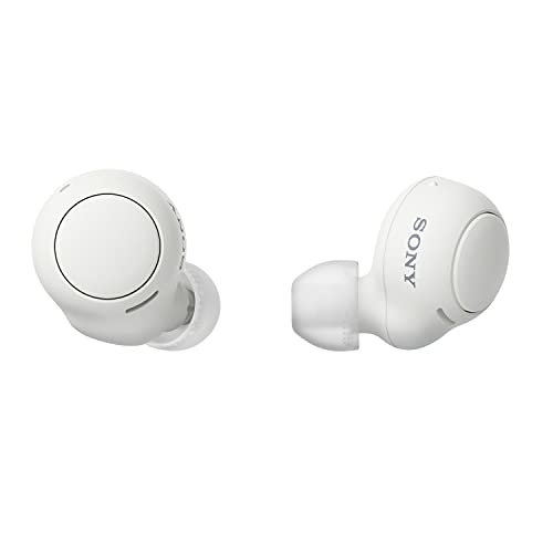 Sony WF-C500W - Auricolari True Wireless, Batteria fino a 20 ore, Compatibile con assistenti vocali, Microfono integrato (Bianco)
