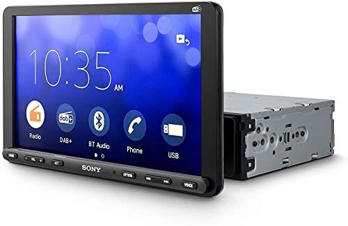Sony XAV-AX8050D - Autoradio con Display da 9 , DAB DAB+ FM, Senza Antenna, Display Regolabile, WebLink 2.0, Android Auto, Apple CarPlay, Bluetooth, Microfono, USB Compatibile FLAC, MKV, Xvid