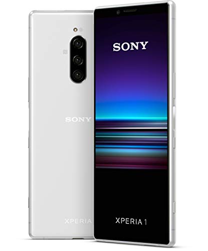 Sony Xperia 1 128 GB Smartphone (16, 5 cm (6, 5 pollici) OLED Display, Triple Camera, IP65 IP68, 6 GB RAM, Android 9) [Italia] Bianco