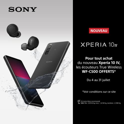 Sony Xperia 10 IV 5G - Smartphone 128GB, 6GB RAM, Dual Sim, White...