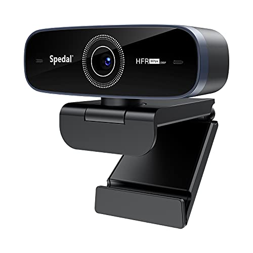 Spedal Webcam 60fps con microfono – Autofocus Webcam per pc mac gaming USB Streaming Camera 1080P full hd per videoconferenza Xbox OBS XSplit Facebook Skype Youtube, webcam per windows 10