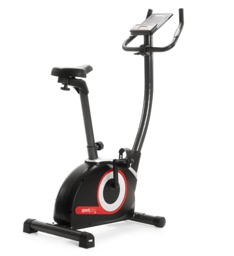 SportPlus | Modello 2022 | Cyclette COMPATTA, 24 livelli di resistenza, cardiofrequenzimetro integrato e Bluetooth, Home Fitness