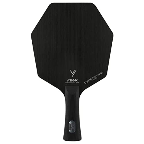 Stiga Cybershape Carbon Racchetta Professionale da Tennis Tavolo - Nuova Lama da Ping Pong Rivoluzionaria, Forma Esagonale Unica, Grande Area di Battuta - Master Concavo