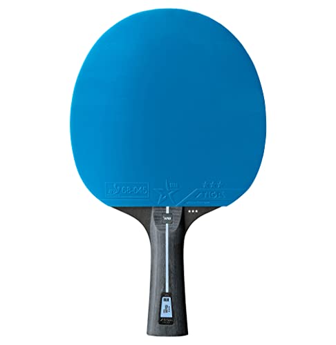 STIGA Racchetta da Ping Pong Pro WRB Blue Edition - Racchetta da Tennis Tavolo a 3 Stelle con Rivestimento in Gomma Blu