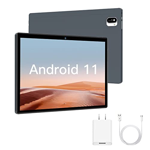 Tablet 10 Pollici Android 11.0 Originale 4GB RAM 64GB ROM+Espanso 256GB con Schermo IPS HD Quad Core 1.8GHz Tablets PC con WIFI |6000mAh |Bluetooth |Type-C,WiFi Versione