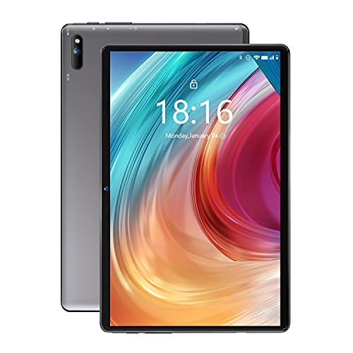 Tablet 10 pollici BMAX i10 4GB RAM + 64GB ROM 512GB Espandibili Android 10 GMS 4G LTE +Dual Sim Carta+ WIFI 1920 * 1200 FullHD IPS Octa-Core 1.8 GHz 5MP GPS Bluetooth Face ID OTG-Grigio